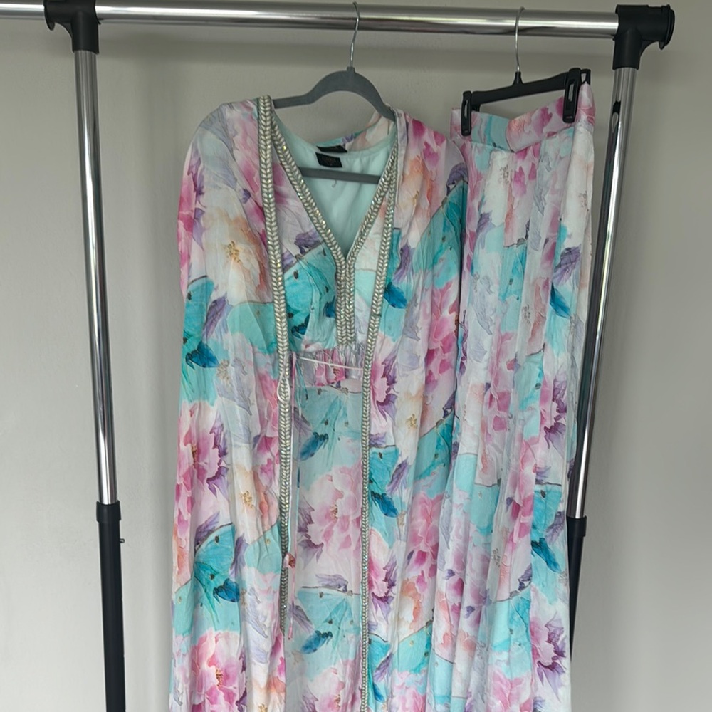 Floral Palazzo Pants Set - Multicolor - Picture 6 of 6